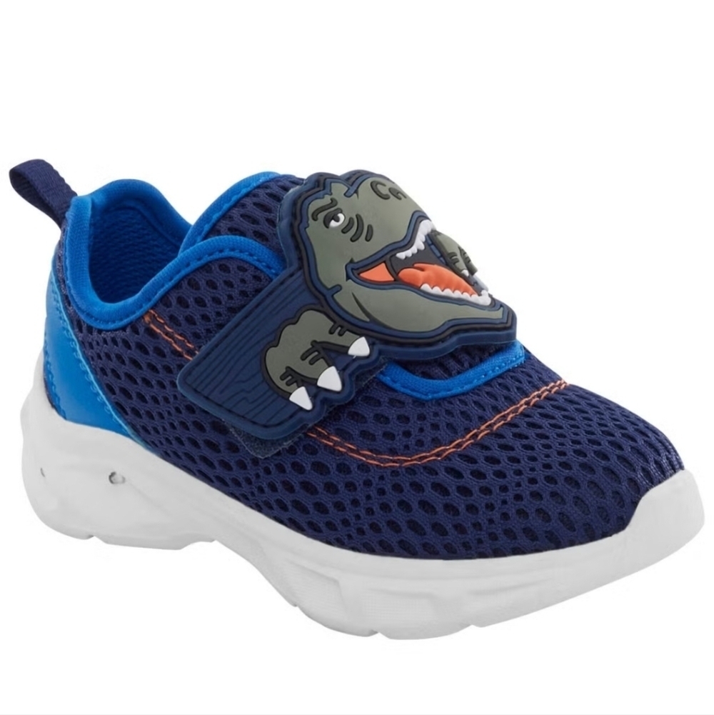 Kids Blue Dinosaur Sneakers children size 4 new Carter's boys dinosaur